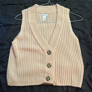 Rue 21 brown sweater vest!!